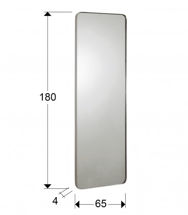 Зеркало прямоугольное Orio 65X180 серебряное