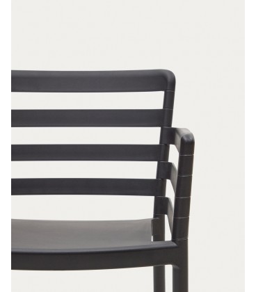 Садовый стул Nariet из черного пластика