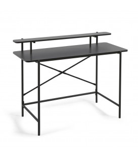 Письменный стол Galatia из черной меламина с металлическими ножками в черной отделке 120 x 60 см