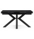 Керамический стол Бронхольм черный мрамор / черный