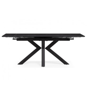 Керамический стол Бронхольм черный мрамор / черный