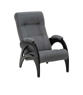 Кресло для отдыха Модель 41, венге, ткань рогожка, Malmo 95