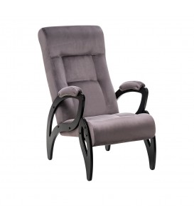 Кресло для отдыха Модель 51, венге, велюр V19 коричнево-красный