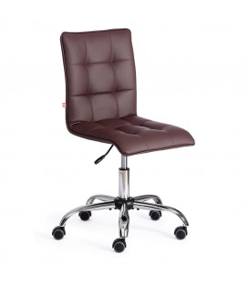 Кресло офисное ZERO, иск. кожа, коричневый