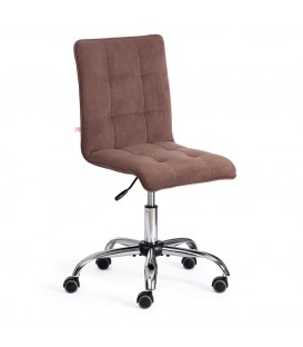 Кресло офисное  ZERO, флок коричневый 6