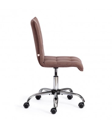 Кресло офисное  ZERO, флок коричневый 6
