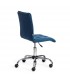 Кресло офисное ZERO, флок синий 32