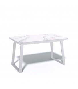 Стол KENNER AZ1200 белый/керамика мрамор белый