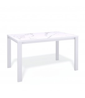 Стол KENNER BL1300 белый/керамика мрамор белый