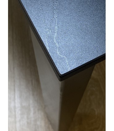 Стол KENNER BL1300 черный/керамика мрамор черный
