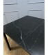 Стол KENNER BL1300 черный/керамика мрамор черный