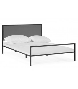 Двуспальная кровать Азет 1 160х200 черный / antracite