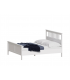 Кровать Кантри двухспальная 160х200, массив сосны, цвет белый