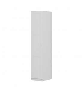 Шкаф ПЕГАС однодверный с рамочным фасадом, ДСП, цвет белый