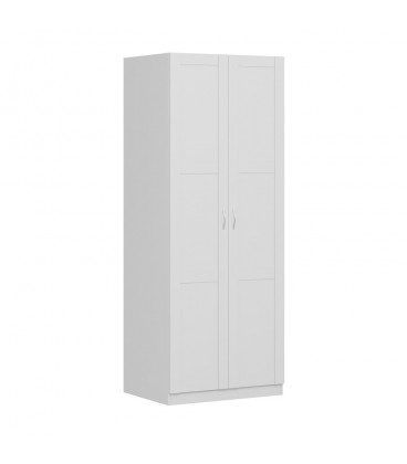 Шкаф ПЕГАС двухдверный с рамочным фасадом, ДСП, цвет белый