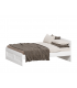 Кровать СИРИУС двухспальная с ортопедическим основанием 160х200, ДСП, цвет белый