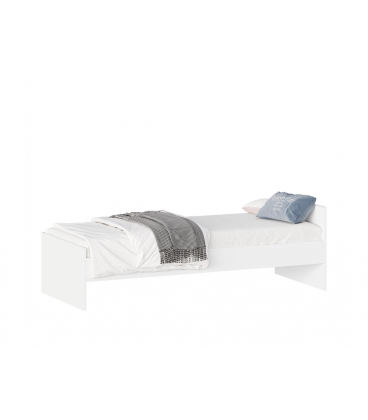 Кровать ОРИОН односпальная с ортопедическим основанием 80х200, цвет белый