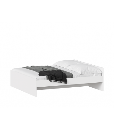 Кровать ОРИОН двухспальная с ортопедическим основанием 180х200, ДСП, цвет белый