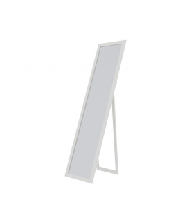 Зеркало Ф-156.09 напольное высокое из массива сосны, цвет белый Ф-156.09