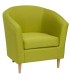 Кресло для отдыха Тунне жёлто-зелёное, ткань рогожка