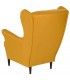 Кресло для отдыха Тойво жёто-оранжевый, ткань рогожка