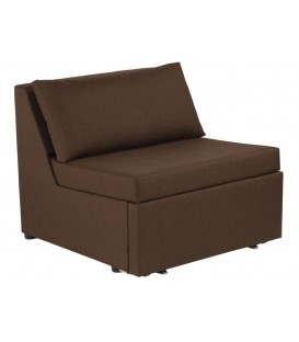 Кресло для отдыха Такка коричневое, ткань рогожка