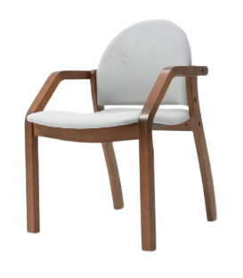 Стул-кресло Джуно 2.0 орех/серый