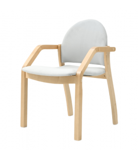 Стул-кресло Джуно 2.0 натуральный / серый