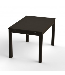 Стол обеденный раскладной ВАРДИГ М 120(180)x80 шпон, ясень черный