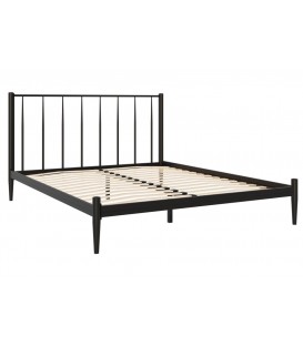 Двуспальная кровать Бри 160х200 черная