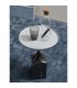 Столик кофейный Sustainable, Ø37,7 см, серый/черно-белый