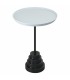 Столик кофейный Sustainable, Ø37,7 см, серый/черный
