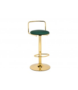 Полубарный стул Lusia green / gold