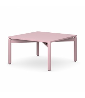 Столик кофейный saga, 75х75 см, розовый
