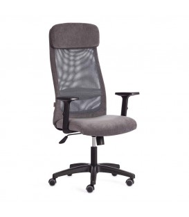 Кресло PROFIT PLT, флок / ткань, серый