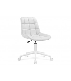Компьютерное кресло Честер экокожа белая / белый