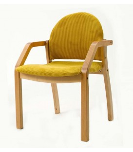 Стул-кресло Джуно 2.0 натуральный / желтый
