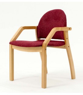 Стул-кресло Джуно 2.0 натуральный / красный