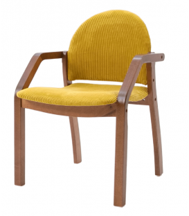 Стул-кресло Джуно 2.0 орех / желтый