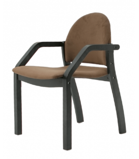 Стул-кресло Джуно 2.0 черный / коричневый