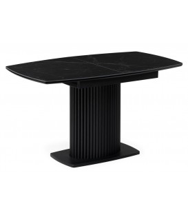 Керамический стол Фестер 160 черный мрамор / черный