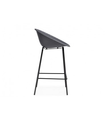 Полубарный стул Zeta dark grey / black 15702
