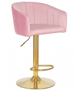 Барный стул МАРК ГОЛД WX-2327, розовый