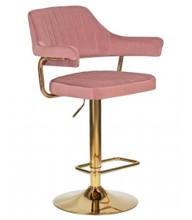 Барный стул КАНТРИ ГОЛД WX-2918, розовый