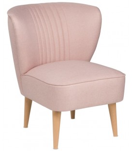 Кресло Унельма светло-розовый, ткань рогожка UNEACH MA61
