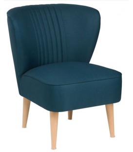 Кресло Унельма сине-зеленый, ткань рогожка UNEACH MA81