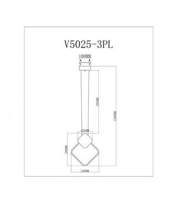 Светодиодный подвесной светильник Moderli V5025-3PL Store