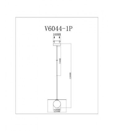 Подвесной светильник Moderli V6044-1P Scrumbel