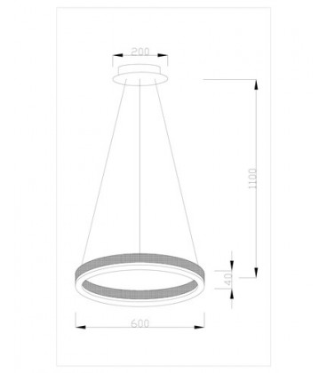 Светодиодная подвесная люстра Moderli V1753-PL Bona LED*38W