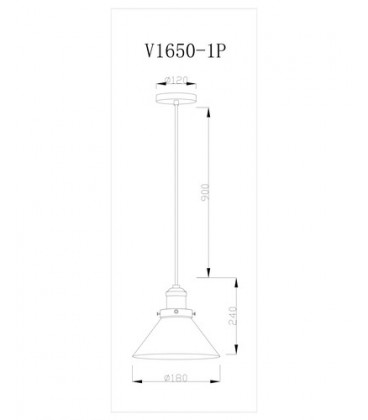 Подвесной светильник Moderli V1650-1P Single 1*E27*60W